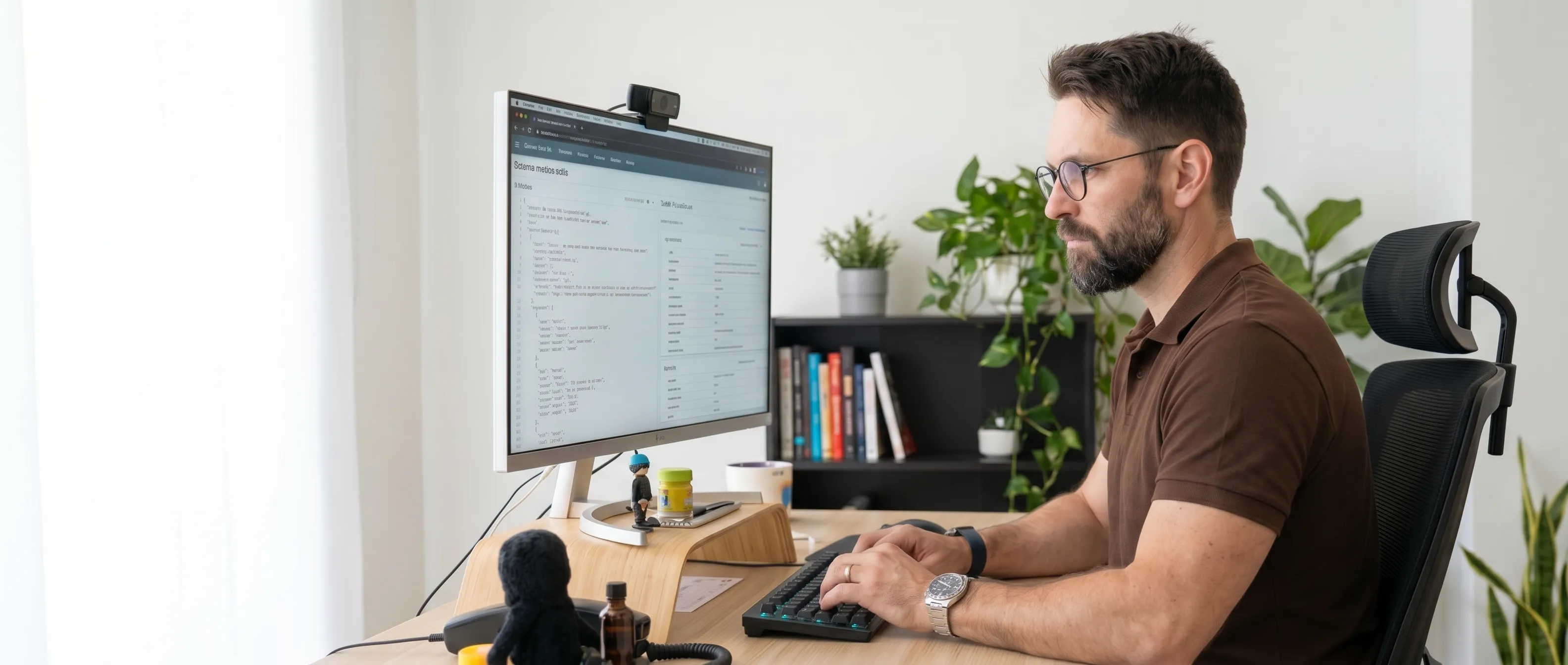 Alex trabajando en estructuración de datos para modelos de lenguaje